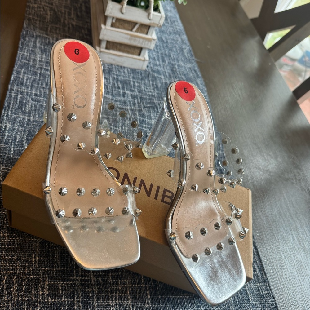 Clear heels
